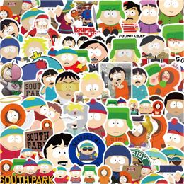 Autocollants de voiture 50pcs South Park Figure de dessin animé Iti enfants jouet planche à roulettes téléphone portable Lage autocollant décalcomanies livraison directe Automobiles Motorc Ot5Fv