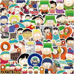 Auto -stickers 50 stks South Park Cartoon Figuur Graffiti Kinderen speelgoed Skateboard Telefoon Laptop Lage Sticker Sticker Sticker Sticker Druppel Delivering Mobiles Mot Dhucr