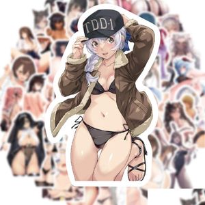 50 Pcs Autocollant Diy Hentai Sexy Pinup Bunny Girl Waifu Autocollants Ordinateur Portable Voiture Camion Moto Téléphone Réfrigérateur Décalque Drop Dhqc7