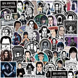 Autocollants De Voiture 50 Pcs Mercredi Addams Graffiti Enfants Jouet Planche À Roulettes Moto Vélo Autocollant Stickers En Gros Drop Delivery Mobiles M Dhjqd