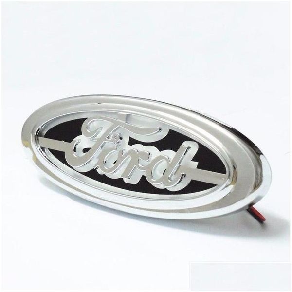 Autocollants de voiture 5d LOGO LOGO LOGO 14.5CMX5.6cm pour Ford Focus Mondeo Kuga Badge Laser Laser 3D EMBLEME AUTROP