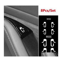 Autocollants De Voiture 8Pcs / Set Autocollant De Sortie De Porte Ouverte Fit Pour Tesla Modèle 3 Décoration Intérieure Pratique Résistant Aux Intempéries Durable Oracal V Dhblq