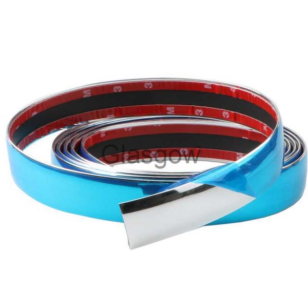 Bildekaler Auto Kromgjutning Trim Strip Stötfångarskydd Prydnadstejp för fönster Stötfångare Galler Dörr Chrome Strip Bildekal x0705