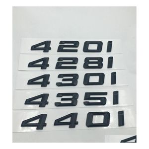 Autostickers Black ABS 420I 428i 430i 435i 440i Emblems Badges Letter Stickers voor 4Series F32 F33 F36 Emblem6088825 Drop Delivery Mob OTSXA