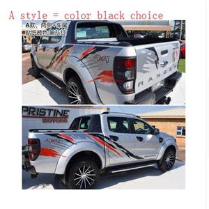 Autostickers beide zijden autokaartstickers Vinyl KK Decoratie Auto-auto-styling accessoires voor Ford Ranger Raptor F150 Pickup291U