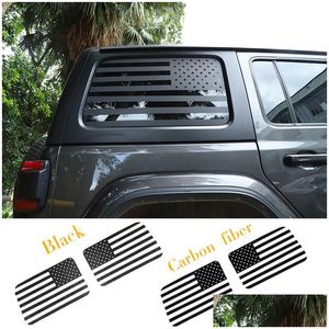 Autostickers Auto achterruitsticker Us Flay 4Door Gepersonaliseerd voor Jeep Wrangler Jl Exterieuraccessoires toevoegen Drop Delivery Auto Dhmrj