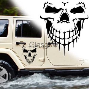 Auto Stickers Auto Sticker Schedel Sticker Gruwelijke Skeleton Vinyl Sticker Verwijderbare Waterdichte Sticker Auto Kap Venster Auto Styling Accessoires x0705