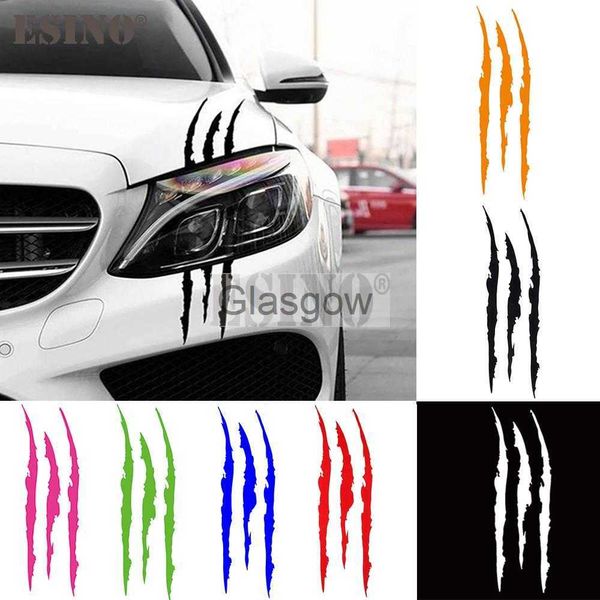 Autocollants de voiture Car Styling Ghost Claw Scratch Stripe Marks Phare Decal Vinyl Decal Auto Body Décoratif Autocollants PVC Carving Vinyl Decal x0705