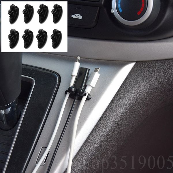 Autocollants de voiture Car USB câble câble clips accessoires pour le commandant de jeep Patriot Grand Cherokee WJ XJ Wrangler JK TJ YJ Compass