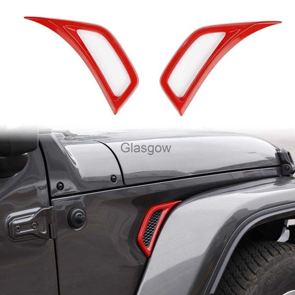 Pegatinas de coche para rueda de coche, ventilación lateral para aire acondicionado, cubierta decorativa embellecedora ABS para Jeep Wrangler JL JLU Gladiator JT, pegatina x0705