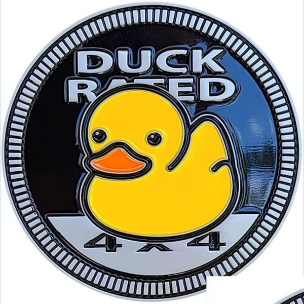 Autocollants de voiture Badge de motif en métal classé canard spécialement conçu pour la Jeep Wrangler ou Cherokee Drop Delivery 2022 Mo Dhejh