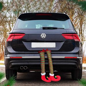 Auto stickers elf kerst decoraties auto accessoires interieur vrouw voertuig open haard auto hangende ornamenten vakantiegeschenk voor kinderen kinderen T221108