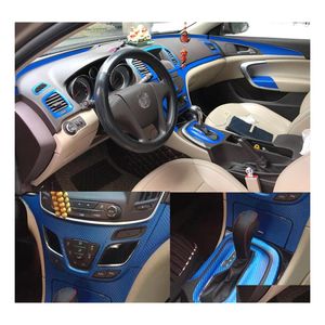 Autocollants de voiture pour Buick Regal 2014 Carstyling 3D 5D fibre de carbone Console centrale intérieure changement de couleur autocollant de moulage décalcomanies Drop Del Dh7Fn