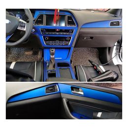 Autostickers voor Hyundai Sonata 9 Interieur Centrale bedieningspaneel Deurklink 3 Koolstofvezel Stickers Styling Accessorie Drop levering DHFXD