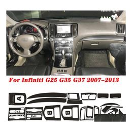 Autostickers voor Infiniti G25 G35 G37 2 Deurs Coupé Carstyling 5D Koolstofvezel Interieur Console Kleur Veranderingsticker D otkgy