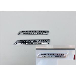 Pegatinas de coche para Mazda 2 3 5 6 Cx3 Cx5 Cx7 Mx5 Tecnología Skyactiv Puerta de elevación del maletero Emblema Insignia Símbolo Sign1590012 Entrega directa Autom Ot2Ia