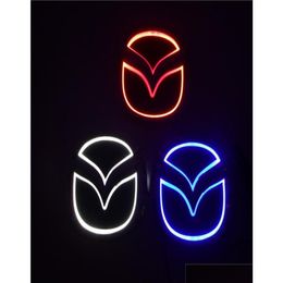 Auto Stickers Voor Mazda 2 3 6 8 Cx7 Nieuwe 5D Standaard Badge Logo Lamp Speciaal Gemodificeerde Led Licht 10Cm8Cm120Cm955C8780839 Drop Levering Au Dhap3