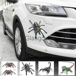 Autoaufkleber Neue dreidimensionale Autoaufkleber Spinne Gecko Tier Simulation Auto Schwanz Aufkleber realistische Modifikation kreative Dekoration x0705