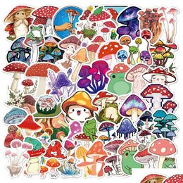 Autostickers Nieuw Waterdicht 10/30/50 stuks Cartoon Paddestoel Plant Iti Decals Telefoon Fiets Skateboard Laptop Plakboek Dagboek Leuke Sticker Ki Dhpsz