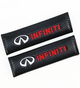 Auto -stickers Veiligheidsgordelkoffer voor Infiniti Q50 FX35 QX70 G35 FX G37 Q30 EX35 VOORBEELDRIJKING COVER COVER CAR STYLING 2PCSLOT1161318