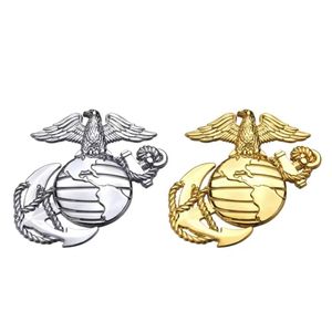 Pegatinas de coche Semper Fi Eagle Globe And Anchor Logo 3D Marines Corps Chrome Emblem Badge Sticker Decal Drop Delivery Mobiles Motorcyc Dhuok