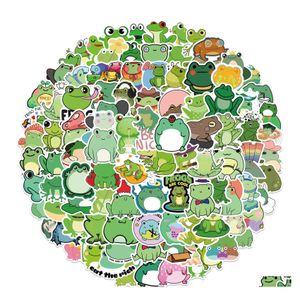 Autocollants De Voiture Sexy 100 Pcs Mignon Grenouille Dessin Animé Stickers Étanche Bricolage Guitare Vélo Lage Planche À Roulettes Ordinateur Portable Téléphone Graffiti Autocollant Enfant Jouets Dhxfe