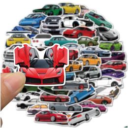 Auto Stickers Sticker 10/50/100 Stuks Sport Racing Voor Helm Bumper Lage Fiets Snowboard Cool Vinyl Decals bom Jdm Drop Levering Auto Dhesk