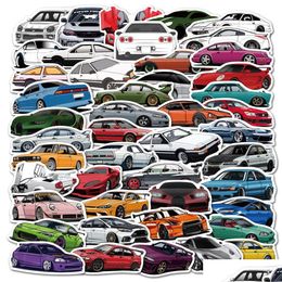 Auto Stickers Sticker 10/50/100Pcs Sport Racing Voor Helm Bumper Lage Fiets Snowboard Cool Vinyl Decals bom Jdm Drop Levering Mo Dh02O