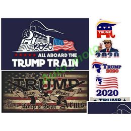 Styles de voiture Styles Trump Train Train Sticker Locomotive Keep and Bear Arms Window Home Room Decor Drop Drop Livrot Automobiles Mot Dh9np