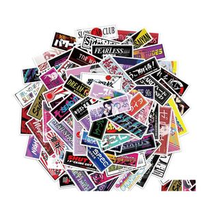 Auto stickers waterdichte sticker 60 pcs cool jdm voor racestyling bumper motorfietshelmhelm skateboard lage vinyl stickers mode bom dhng1