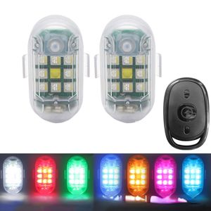 Auto Stroboscooplamp Externe lamp Waarschuwingsflits Led Draadloze bediening Waterdichte fiets-scooter Anti-botsingsindicator