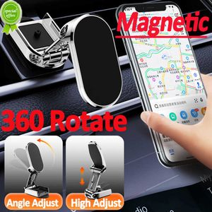 Voiture Forte Magnétique Support De Téléphone De Voiture Aimant En Métal Smartphone Support Mobile Cellule GPS Support Pour iPhone 14 13 12 Xiaomi Huawei Samsung