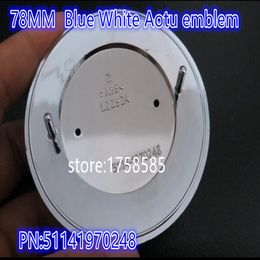 Style de voiture bleu blanc 10 pièces 78mm pour BMW voiture emblème insigne capot avant coffre Logo avec étiquette sac haute qualité STICKERS247y