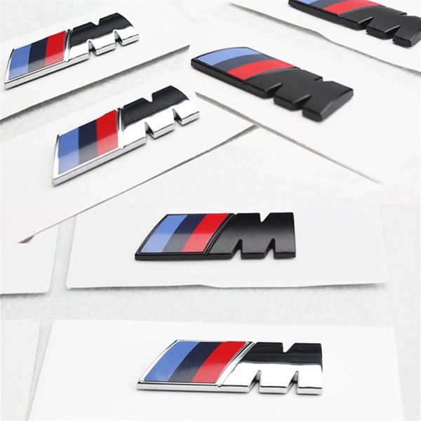 Style de voiture Motorsport M Performance Car Side Body Sticker Emblème pour BMW E36 E39 E46 E90 E60 E30 F10 F30 E87 E53 X5 F20 E92237L