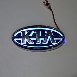 Auto Styling 11 9 Cm 6 2 Cm 5D Achter Badge Lamp Emblem Logo Led Licht Sticker Lamp Voor kia K5 Sorento Soul Forte Cerato Sportage RIO2144