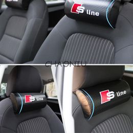 style de voiture 2 PCS Breathe Car Auto Seat Head Neck Rest Coussin Appui-tête Oreiller Pad Pour Audi S line A3 A4 A6 A8 Q5 R8 Q5 Q7 TT A5231f