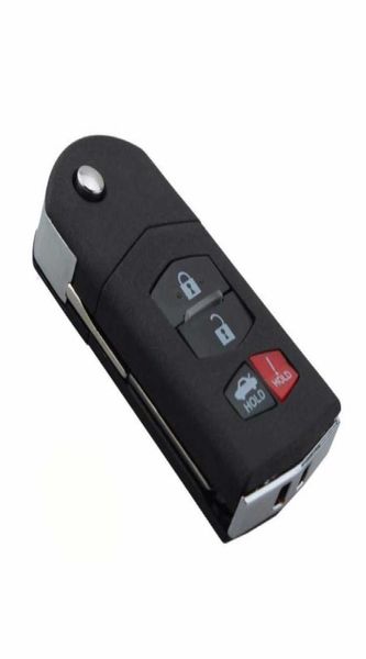 Coque de clé télécommande pliable à 4 boutons, style de voiture, pour Mazda 3 5 6 RX8 CX7CX9 MAZ24R Blade76742109910657