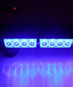 auto styling 8 LED blauwe Auto Politie Brandweerman Strobe Flitslicht Dash Noodwaarschuwing Knipperende Mistlampen Lamp auto's7389127