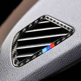 Autocollants en fibre de carbone pour sortie d'air de voiture, garniture de décoration à paillettes pour BMW série 1 2 3 4 5 7 X1 X3 X4 X5 X6 F30 F10 F15 F1172K