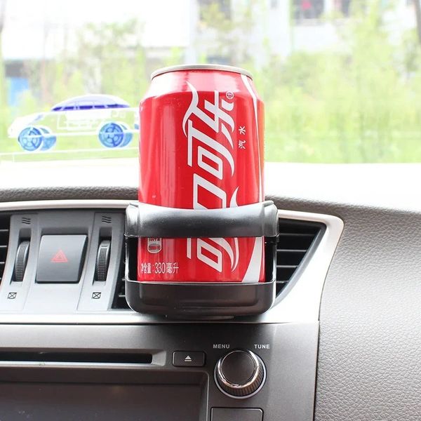 Estilo de coche AUTO camión bebida taza de agua soporte para latas y botellas soporte de montaje en puerta soporte para Cenicero salida de aire soportes universales