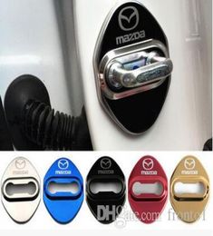 Auto Styling auto deurslot beschermhoes Auto Stickers voor Mazda 3 6 2 cx3 cx5 cx7 323 deurslot protector Auto styling accessoires9467398