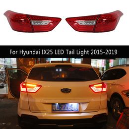 Feux de stationnement arrière de frein de style de voiture pour Hyundai IX25 feu arrière LED 15-19 Streamer clignotant indicateur ensemble de feu arrière