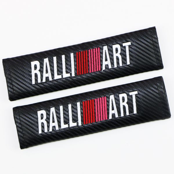 Pegatinas de coche funda de cinturón de seguridad para Mitsubishi Lancer 10 RalliArt Ralli accesorios de arte