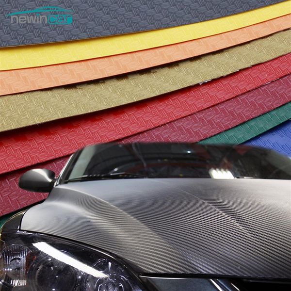Car Styling Car Sticker 200X50cm 3D 4D Película de vinilo de fibra de carbono 3M Impermeable DIY Wrap Con embalaje al por menor Motorcycle310k