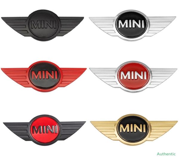 Autocollants métalliques 3D en Fiber de carbone, insigne d'emblème pour Mini Cooper One R50 R52 R53 R56 F55 F56 R57 R58 R59, accessoires 6257077