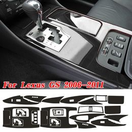 Auto-Styling Koolstofvezel Auto-interieur Middenconsole Kleurverandering Molding Sticker Decals Voor Lexus GS300 350 450 460 2006-2011