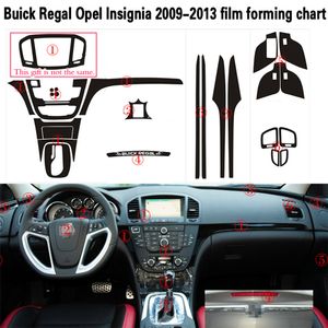 Calcomanías adhesivas de moldura de cambio de Color para consola central Interior de coche de fibra de carbono para Buick Regal Opel Insignia 2009-20132923