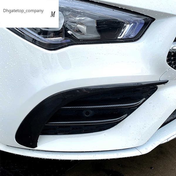 Car Styling In fibra di Carbonio Per Mercedes Benz Classe CLA C118 W118 Accessori Auto Corpo Paraurti Anteriore Parafango Copertura Labbro Adesivi Trim