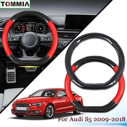 Car Styling Carbon Fiber Leather Car Steering Wheel Cover para Audi S5 2009-20182897