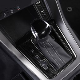 Auto Styling Center Console Gear Shift Decorative Panel Sticker voor Audi Q3 2019 LHD Roestvrijstalen interieuraccessoires